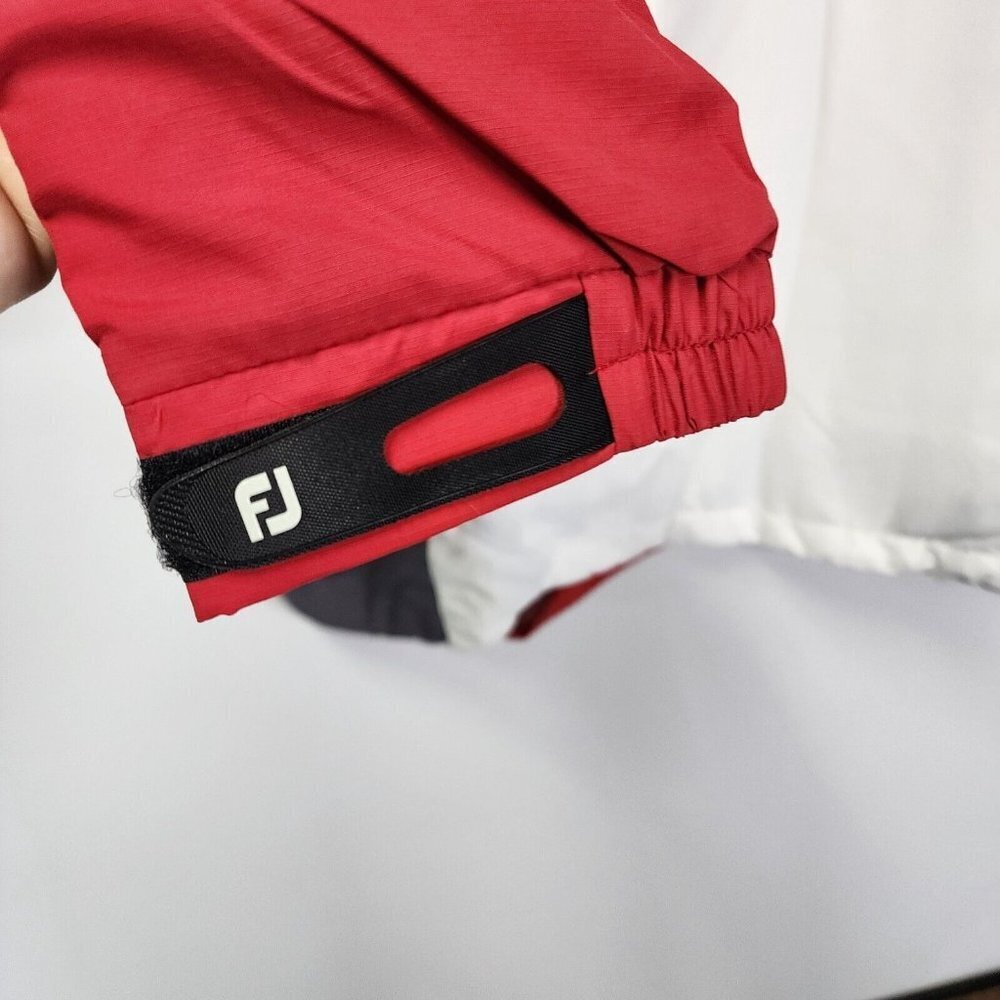 FootJoy Red & White Performance Quarter-Zip Jacket - Picture 10 of 11